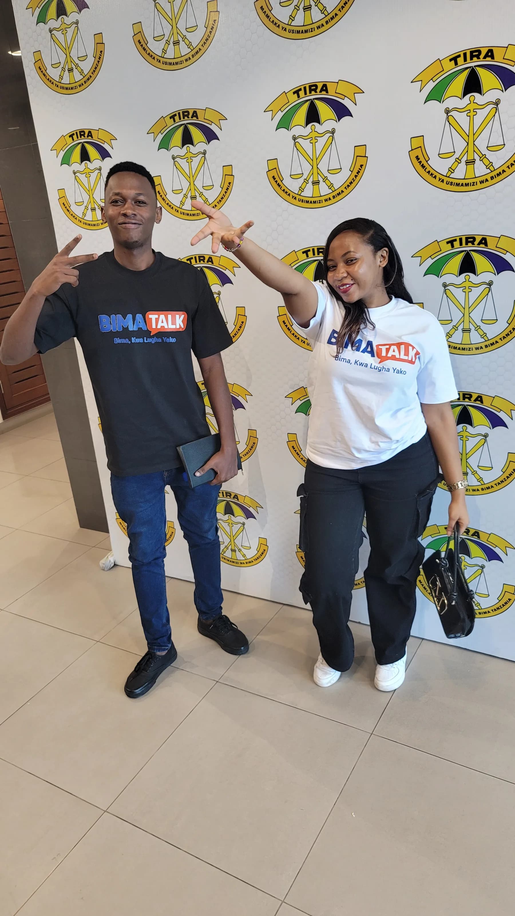 BimaTalk members at a public insurance engagement moment